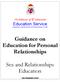 Guidance on Education for Personal Relationships