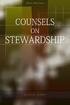 Counsels on Stewardship. Ellen G. White
