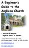 A Beginner s Guide to the Anglican Church