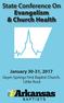 State Conference On Evangelism & Church Health January 30-31, 2017