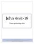 John 4vs1-18. Thirst-quenching offer