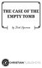 THE CASE OF THE EMPTY TOMB. by Kent Syverson
