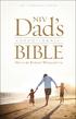 Dad s BIBLE NIV DEVOTIONAL. Notes b\ Robert Wolgemuth