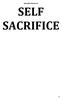 Sacrifice Series 3: SELF SACRIFICE