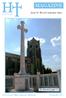 MAGAZINE. Issue 30: We will remember them... Cost to print 20p Donations Welcome! War Memorial (pages 3-4)