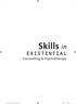Skills in EXISTENTIAL. Counselling & Psychotherapy