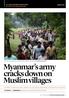 Myanmar s army cracks down on Muslim villages
