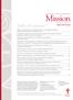 Mission. Table of Contents. Special Issue. Journal of Lutheran
