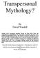 Transpersonal Mythology?