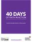 40 DAYS OF FAITH IN ACTION. #FaithFamilyLGBTQ TOOLKIT FOR LGBTQ PEOPLE OF FAITH & ALLIES