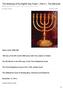 The Meaning of the Eighth Day Feast Part 6 The Menorah