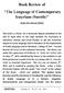 Book Review of. The Language of Contemporary Assyrians (Sureth)