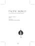 PACIFIC WORLD. Journal of the Institute of Buddhist Studies. Third Series Number 13 Fall Special Section: Recent Research on Esoteric Buddhism