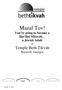 January 10, Mazal Tov! You re going to become a Bar/Bat Mitzvah a Jewish Adult at Temple Beth Tikvah Roswell, Georgia