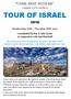 COME AWAY WITH ME CARMEL CITY CHURCH TOUR OF ISRAEL. Wednesday 20th - Thursday 28th June