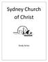 Sydney Church of Christ. Study Series