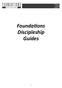 Foundations Discipleship Guides
