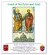 Feast of Sts Peter and Paul