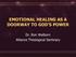 EMOTIONAL HEALING AS A DOORWAY TO GOD S POWER. Dr. Ron Walborn Alliance Theological Seminary