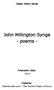 John Millington Synge - poems -