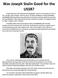 Was Joseph Stalin Good for the USSR?