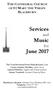 Services and Music for June 2017
