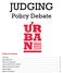 JUDGING Policy Debate
