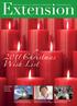 Wish List Christmas. Inside this issue: THE MAGAZINE OF CATHOLIC EXTENSION christmas 2011
