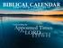 BIBLICAL CALENDAR APRIL 2018 APRIL Understanding the LORD. of the YHWH