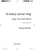 In every corner sing. Songs from God s World. Sample Booklet. edited by Geoff Weaver. In every corner sing Sample book1 1 04/11/ :40:36