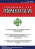 The Journal of Indonesian Islam The Journal of Indonesian Islam Contributions and Editorial Correspondence: