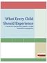 What Every Child Should Experience. A Guide for Teachers and Leaders in United Methodist Congregations