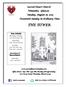 THE TOWER. Sacred Heart Church Winnetka - Glencoe Sunday, August 18, Twentieth Sunday in Ordinary Time.