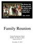 Family Reunion. Vienna Presbyterian Church The Rev. Dr. Peter G. James Genesis 46:26-34