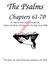 The Psalms. Chapters  The Word, the whole Word and nothing but the Word. Sample file
