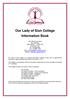Our Lady of Sion College Information Book
