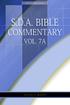 S.D.A. Bible Commentary Vol. 7A. Ellen G. White