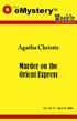 Agatha Christie. Murder on the Orient Express
