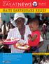 ZAKATNEWS IN THIS ISSUE. Fostering Charitable Giving for Those in Need. > Survival Story of Sister Aicha in Haiti
