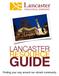 LANCASTER RESOURCE GUIDE. Finding your way around our vibrant community