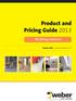 Product and Pricing Guide 2013
