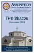 THE BEACON ASSUMPTION. November 2014 GREEK ORTHODOX CHURCH OF LOUISVILLE, KENTUCKY. Attract, Serve, Illuminate