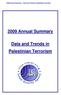 2009 Annual Summary Data and Trends in Palestinian Terrorism Annual Summary. Data and Trends in Palestinian Terrorism
