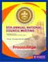 Boy Scouts of the Philippines 57 TH ANNUAL NATIONAL COUNCIL MEETING Mt. Makiling, Los Banos, Laguna, February 2013 PROGRAMME