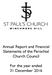 Annual Report and Financial Statements of the Parochial Church Council