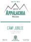 Appalachia. Camp Jubilee. Mission Owens Ridge Rd Tazewell, TN June 30 - July 6.  (864)