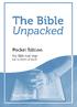 The Bible. Unpacked. Pocket Edition. Key Bible teachings for seekers of truth. Paul Mallison