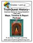 TruthQuest History American History for Young Students II ( ) Maps, Timeline & Report Package