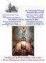 Der Hayr and the Board of Trustees wish everyone a Blessed Thanksgiving celebration with family and friends. Sts. Vartanantz Church WEEKLY BULLETIN