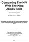 Comparing The NIV With The King James Bible